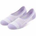 Ballerinasocken 35-38 aus Textil in Weiß und Lila - Atmungsaktive Sneaker Socken