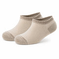 Sneakersocken 43-46 aus Textil in Beige für Alltag mit geripptem Bund