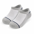 Sneakersocken 43-46 aus Textilstrick in Hellgrau Weiß für Alltag und Sport