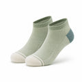 Kurzsocken Größe 43-46 aus Textil in Salbeigrün Creme und Petrol mit geripptem Bund