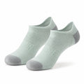Sneakersocken Größe 35-38 aus Textil in Mintgrün Grau mit Strickstruktur