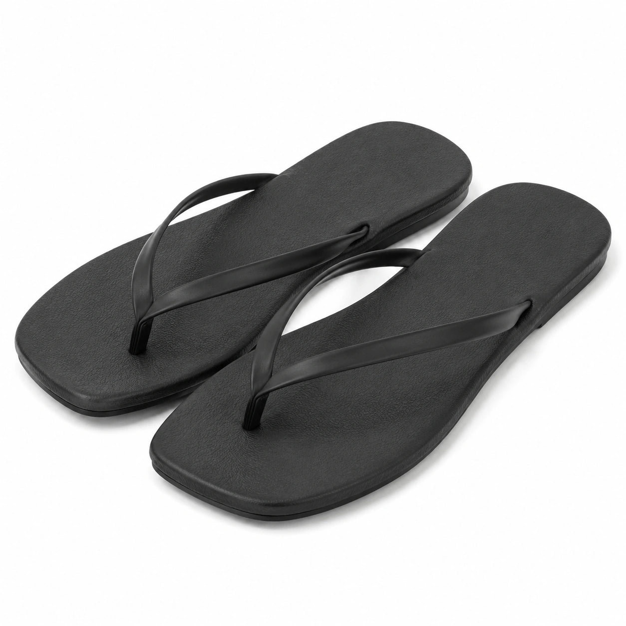 Zehentrenner Größe 38/39 aus Kunststoff Schwarz mit flacher Sohle